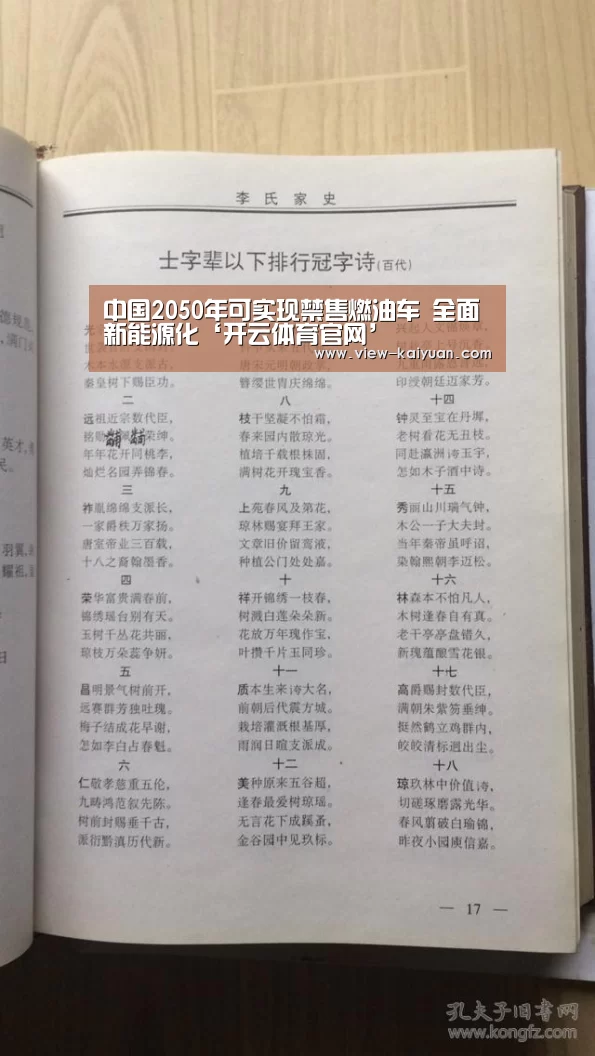 中国2050年可实现禁售燃油车 全面新能源化‘开云体育官网’